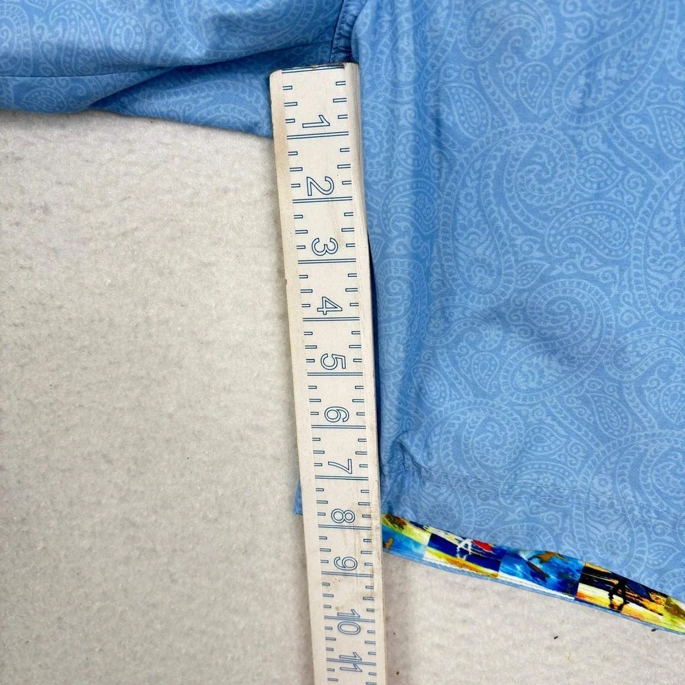 Robert Graham Board Shorts Mens Size 34 Blue Paisley Classic Fit Swim Trunks
